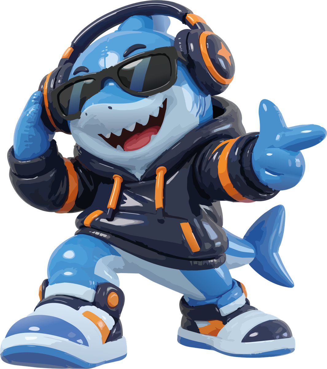 Splash the Shark, the HydroKids orange flavour mascot