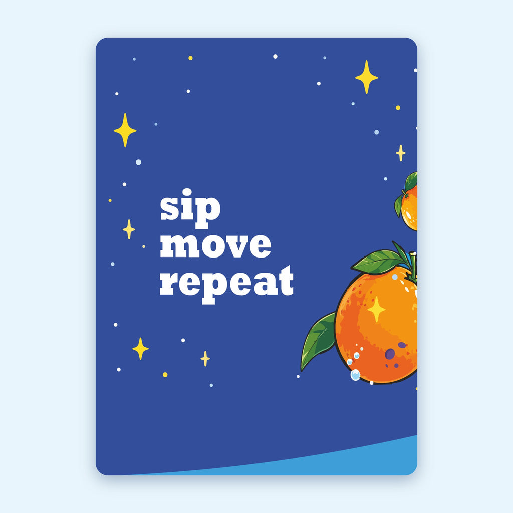 HydroKids Orange label: sip move repeat